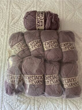 Brunswick Yarns Vintage Shetland Tweed 100% Wool 50 Grams / 1.75 Oz Yarn Lot 9ct